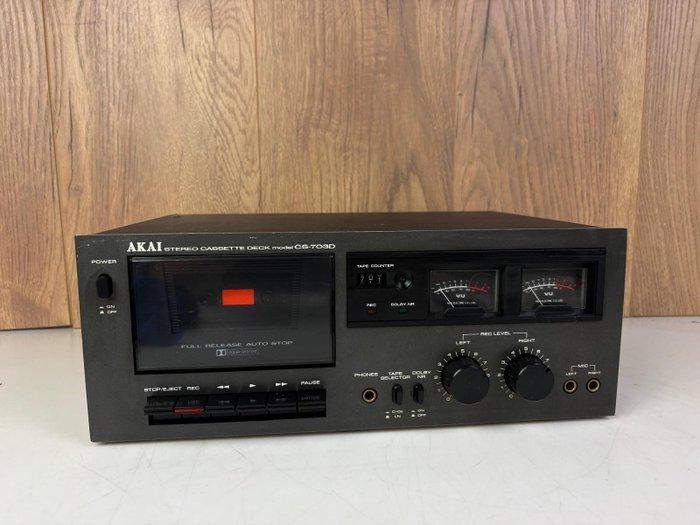 Akai - CS-703D Audiocassette deck, Audio, Tv en Foto, Radio's