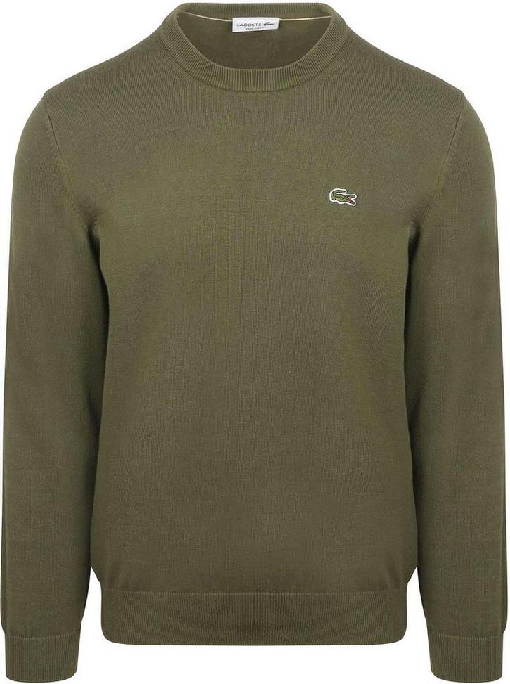 Lacoste Sweater Crewneck Olive maat Maat 52/54 (L) Heren, Kleding | Heren, Truien en Vesten, Groen, Nieuw, Maat 52/54 (L), Verzenden