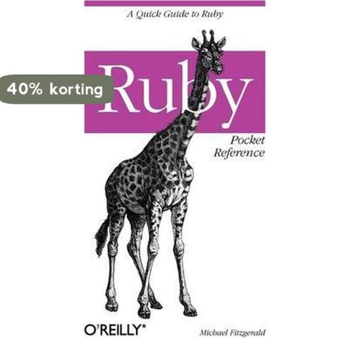 Ruby Pocket Reference 9780596514815 Michael Fitzgerald, Boeken, Overige Boeken, Zo goed als nieuw, Verzenden