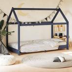 vidaXL Kinderbedframe massief grenenhout grijs 70x140 cm, Verzenden, Nieuw