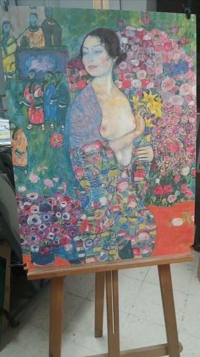 Gustav Klimt (after) - Mujer Japonesa (Geisha) - licensed, Antiek en Kunst, Kunst | Tekeningen en Fotografie