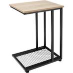 Bijzettafel Eton 48x35x66cm - Industrieel licht hout, eiken, Maison & Meubles, Tables | Tables d'appoint, Verzenden