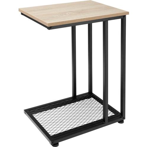 Bijzettafel Eton 48x35x66cm - Industrieel licht hout, eiken, Maison & Meubles, Tables | Tables d'appoint, Envoi