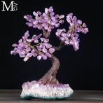 Améthyste pierre précieuse « Tree of Life » sur socle en