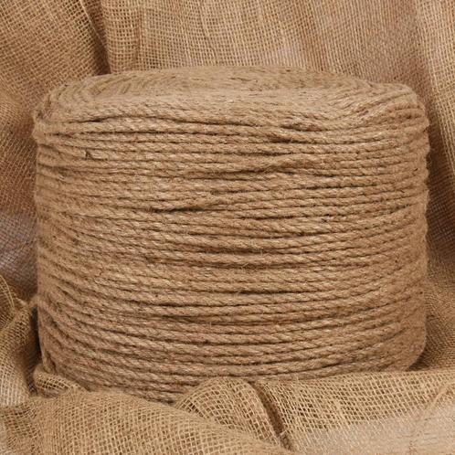 vidaXL Touw 100 m lang 6 mm dik jute, Doe-het-zelf en Bouw, IJzerwaren en Bevestigingsmiddelen, Nieuw, Verzenden