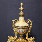 Tafelklok - - Verguld brons - ca. 1880 - Serves porselein, Antiek en Kunst, Antiek | Klokken
