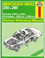 1976 - 1984 MERCEDES-BENZ 250 | 280 VRAAGBAAK ENGELS, Autos : Divers, Modes d'emploi & Notices d'utilisation