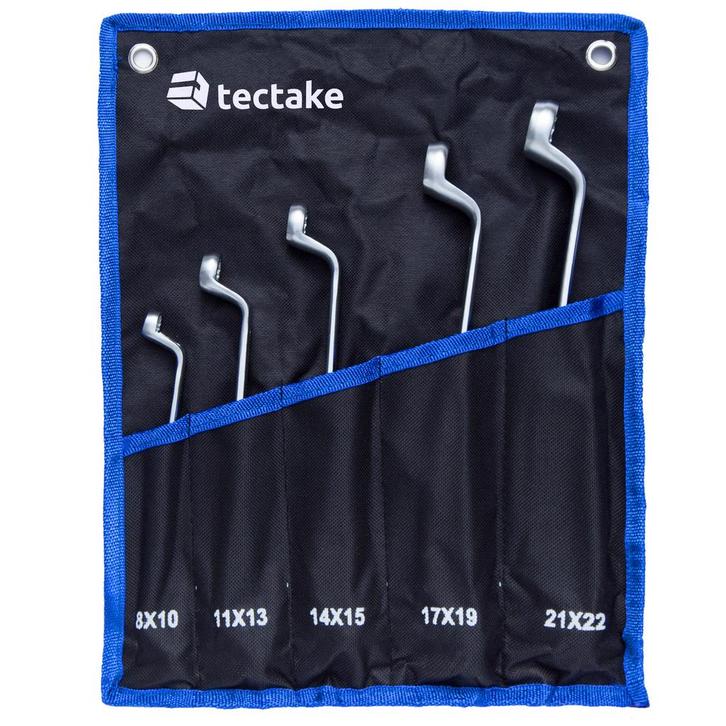 tectake Ringsleutelset 5-delig - zwart, Doe-het-zelf en Bouw, Gereedschap | Handgereedschap, Verzenden