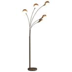 vidaXL Lamp staand 5xE14 200 cm zilverkleurig, Huis en Inrichting, Verzenden, Nieuw