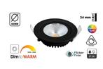 Led Spot Zwart Dim To Warm | 5 Watt | Scherp in prijs, Maison & Meubles, Lampes | Spots, Verzenden, Plafondspot of Wandspot