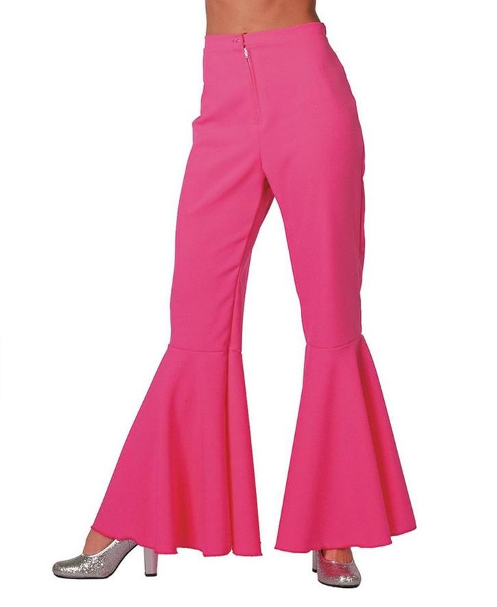 Hippie Broek Roze Dames, Kleding | Dames, Carnavalskleding en Feestkleding, Nieuw, Verzenden