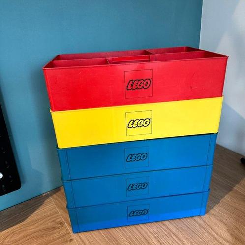 Lego Tandwielen en accessoires - 5x Vintage Lego Storage Box, Kinderen en Baby's, Speelgoed | Duplo en Lego