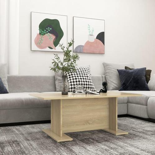 vidaXL Salontafel 103,5x60x40 cm bewerkt hout sonoma, Huis en Inrichting, Tafels | Salontafels, Nieuw, Verzenden