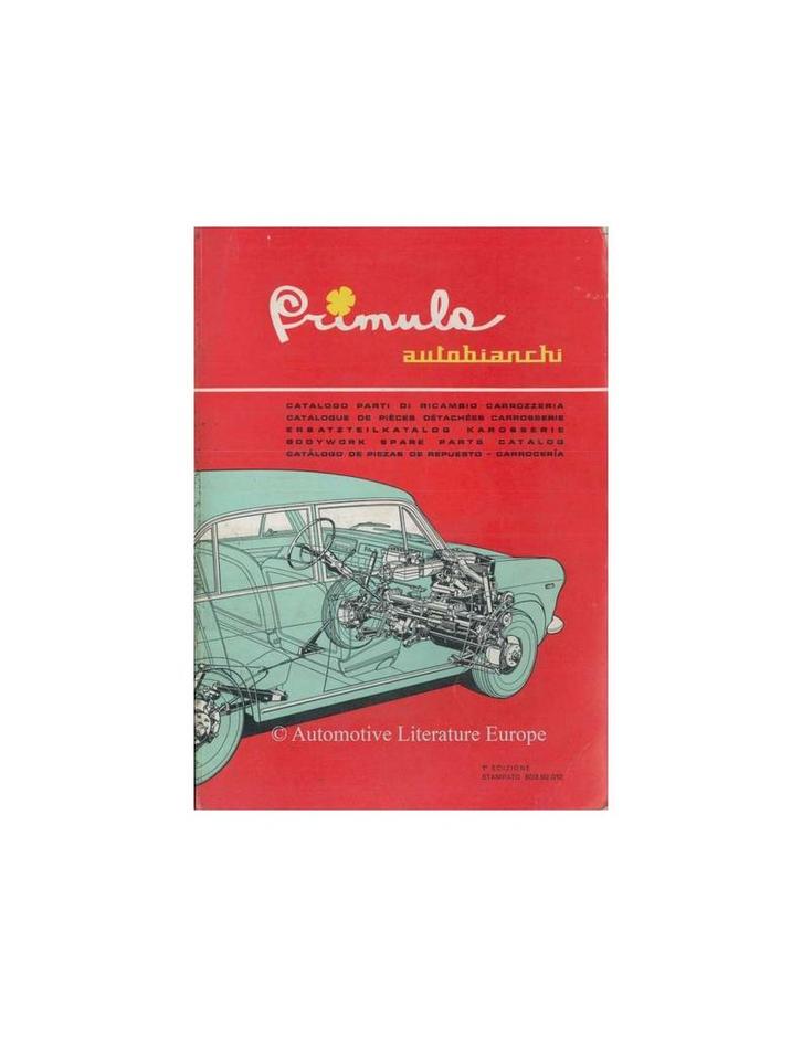 1965 AUTOBIANCHI PRIMULA ONDERDELENHANDBOEK CARROSSERIE, Autos : Divers, Modes d'emploi & Notices d'utilisation