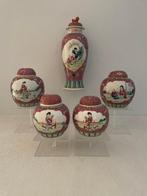 Gemberpot (5) - Porselein - Famille Rose - Jingdezhen