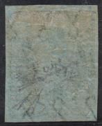 Espagne 1855 - Isabel II. 1 réel, bleu verdâtre. - Edifil 41, Gestempeld