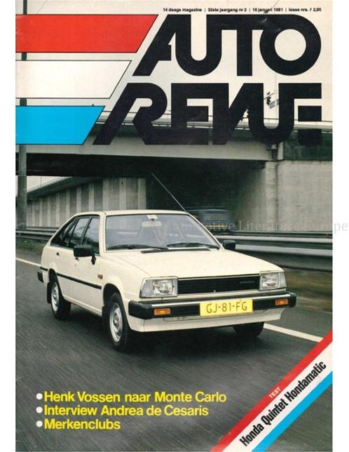 1981 AUTO REVUE MAGAZINE 02 NEDERLANDS, Boeken, Auto's | Folders en Tijdschriften, Ophalen of Verzenden