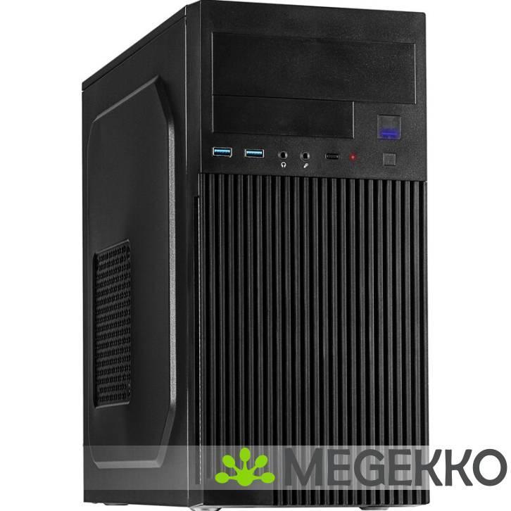 Inter-Tech IT-6521 Straight Zwart, Computers en Software, Computerbehuizingen, Nieuw, Verzenden