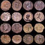 Romeinse Rijk. Lot comprising eight (8) bronze coins:., Postzegels en Munten