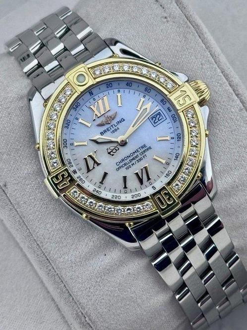 Breitling - B-class Cockpit Diamond Gold Bezel Mother of, Bijoux, Sacs & Beauté, Montres | Hommes