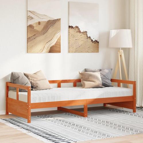 vidaXL Slaapbank met matras 80x200 cm massief grenenhout, Huis en Inrichting, Slaapkamer | Bedden, Nieuw, Verzenden