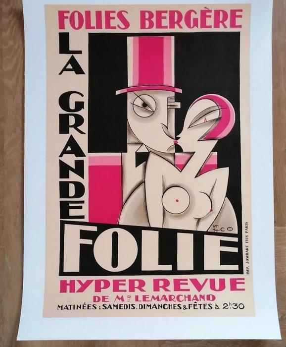 Maurice Pico - Folies Bergère / La Grande Folie - Jaren 1920, Antiek en Kunst, Antiek | Meubels | Stoelen en Sofa's