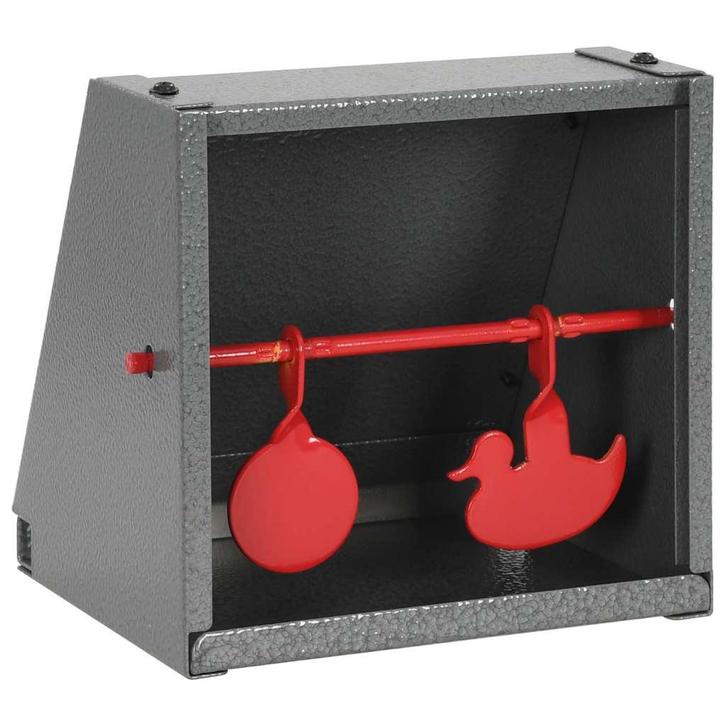 vidaXL Schietkast met 2 targets rond en eendontwerp, Sport en Fitness, Schietsport-accessoires, Nieuw, Verzenden