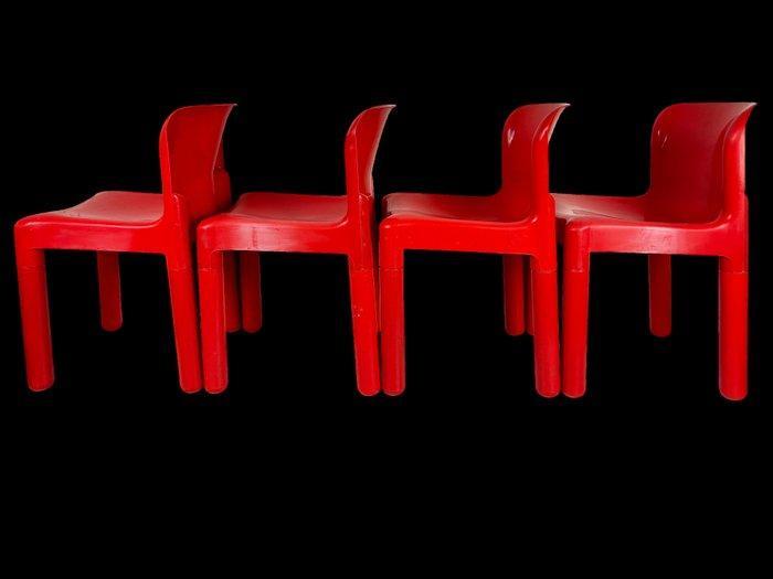 Kartell - Carlo Bartoli - Stoel (4) - 4875 - Polypropyleen, Antiek en Kunst, Antiek | Meubels | Stoelen en Sofa's