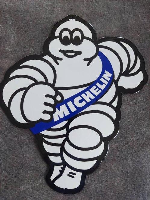 Michelin - Tyres Michelin Reifen enamel sign Emailschild, Antiquités & Art, Antiquités | Assiettes décoratives & Carrelages