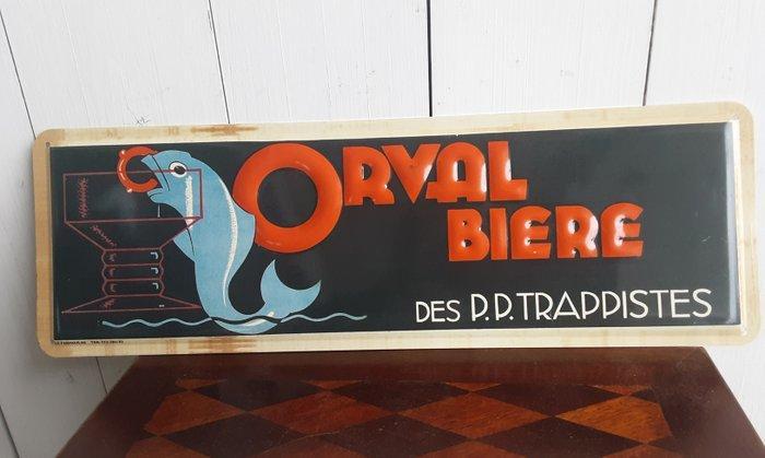 Reclamebord - Orval - Metaal, Antiquités & Art, Antiquités | Assiettes décoratives & Carrelages