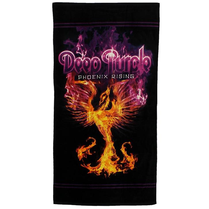 Deep Purple Phoenix Rising Badlaken Strandlaken 70x140cm - O, Vacances, Vacances | Soleil & Plage