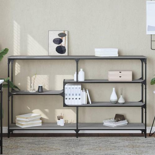 vidaXL Wandtafel 160x32x95 cm bewerkt hout grijs sonoma, Huis en Inrichting, Tafels | Bijzettafels, Nieuw, Verzenden