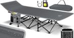 Veldbed - 1 Persoons - Kampeerbed - Stretcher - Grijs - KESS, Verzenden, Nieuw