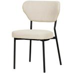 Stoel | DUKO | Stof/Metaal | Beige | Zwarte Frame | Indoor, Verzenden, Nieuw in verpakking