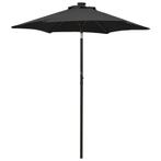 vidaXL Parasol met LED-verlichting 200x211 cm aluminium, Tuin en Terras, Verzenden, Nieuw