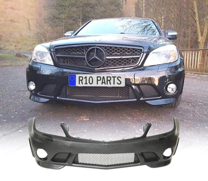 PARE CHOCS FRONTAL MERCEDES W204 07-11 LOOK AMG SRA, Auto-onderdelen, Carrosserie, Verzenden