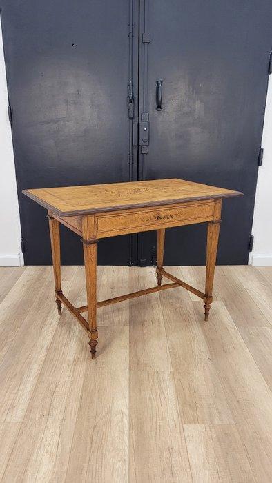 Tafel - Hout, Eik - Tafel marqueterie, Antiek en Kunst, Antiek | Overige Antiek