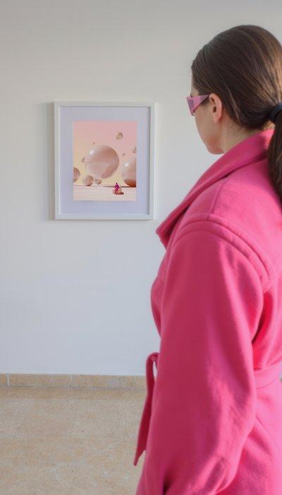 Téber - Lifes a Peach · No Reserve, Antiek en Kunst, Kunst | Designobjecten