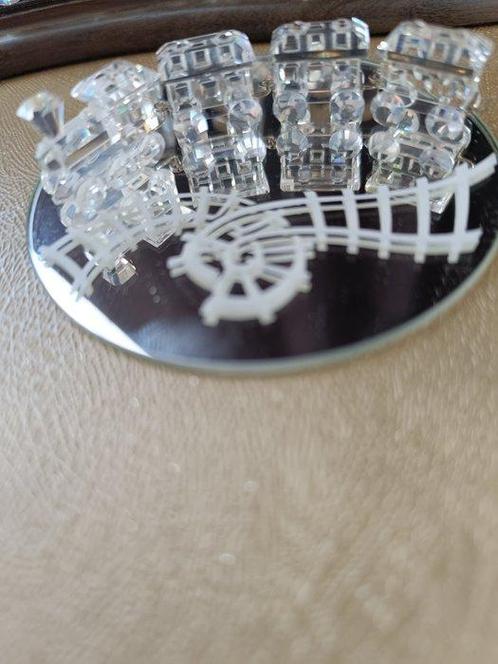Swarovski - Beeldje - kristallen model van een goederentrein, Antiek en Kunst, Curiosa en Brocante