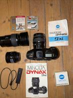 Minolta  (Dynax/Maxxum) 9xi + AF xi 28-105mm + AF xi, Audio, Tv en Foto, Fotocamera's Analoog, Nieuw