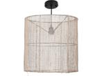 Mica Decorations Paros Hanglamp - Ø40 cm - Linnen - Beige, Verzenden, Nieuw
