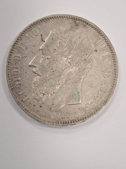 België. Leopold II. 5 Francs 1867 (Zonder minimumprijs), Postzegels en Munten, Munten | Nederland