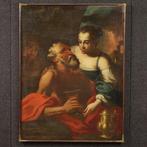 École italienne (XVII) - Lot and his daughters, Antiek en Kunst, Kunst | Schilderijen | Klassiek