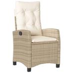 Tuinstoel met Kussens - Beige - Retour Deal - Comfortabel, Verzenden, Nieuw, Rotan, Verstelbaar