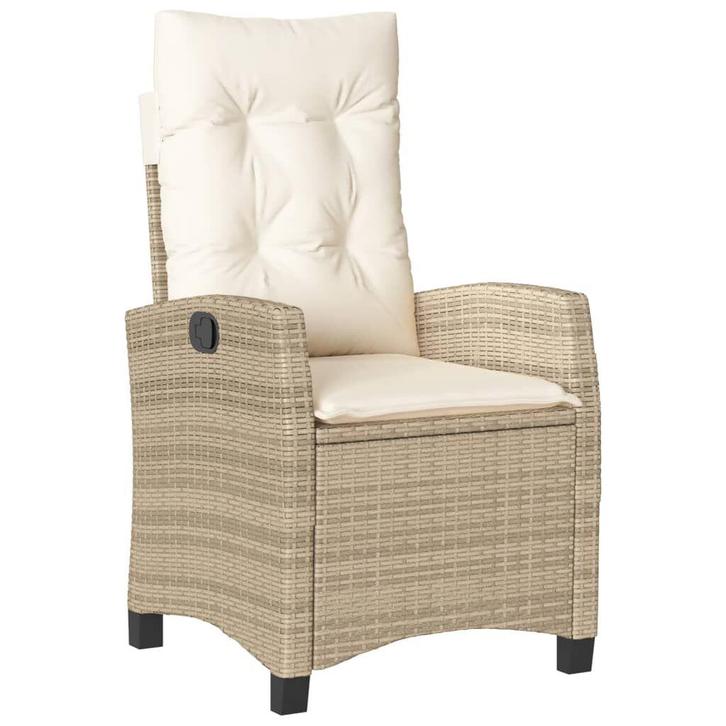 Tuinstoel met Kussens - Beige - Retour Deal - Comfortabel, Tuin en Terras, Tuinstoelen, Verstelbaar, Nieuw, Rotan, Verzenden