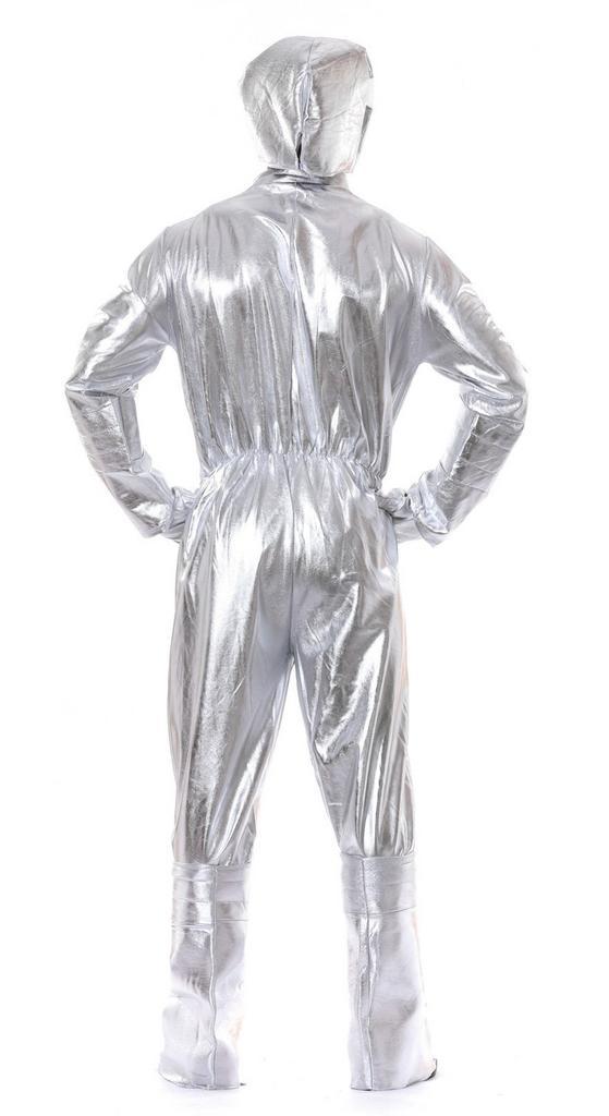Astronauten Pak Zilver Heren, Kleding | Heren, Carnavalskleding en Feestkleding, Nieuw, Verzenden