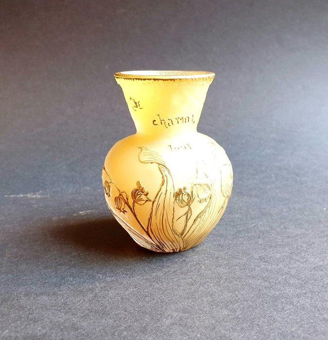 Daum Nancy Croix de Lorraine - Daum - Vaas - Klein pratend, Antiek en Kunst, Antiek | Glaswerk en Kristal