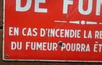 Defense de fumer - sécurité pompier - Reclamebord - Oude