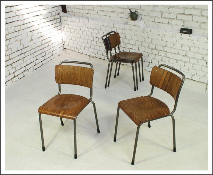 Gispen - W.H. Gispen - Stapelbare stoel (4) - Mod. 106 -, Antiek en Kunst, Antiek | Meubels | Stoelen en Sofa's