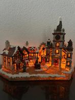 Kerstdecoratie - Hars - Kerstdorp met lichtjes, Nieuw